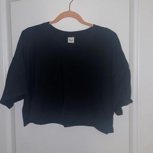TNA black cropped tee